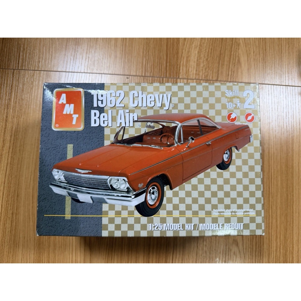 AMT 1962 Chevy Bel Air 1/25 Built Plastic Model Kit Assembled - NO WHEELS